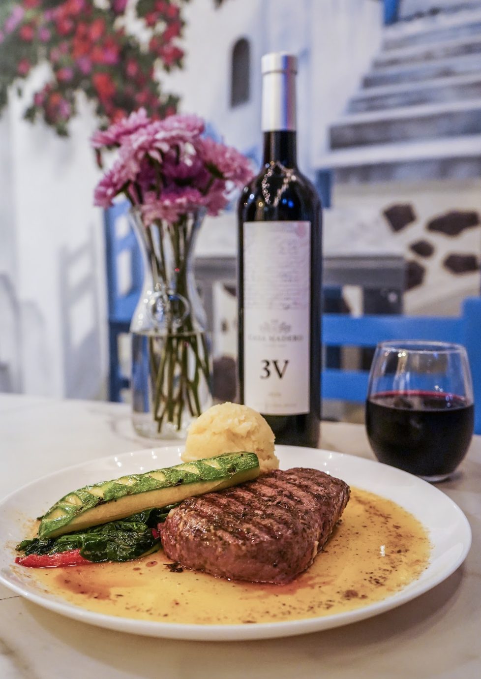 Filete de res con vino tinto Casa Madero 3V en OPA